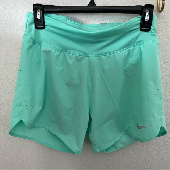 New Nike Dry Fit Running Shorts Mint Green Women's S - Picture 1 of 3